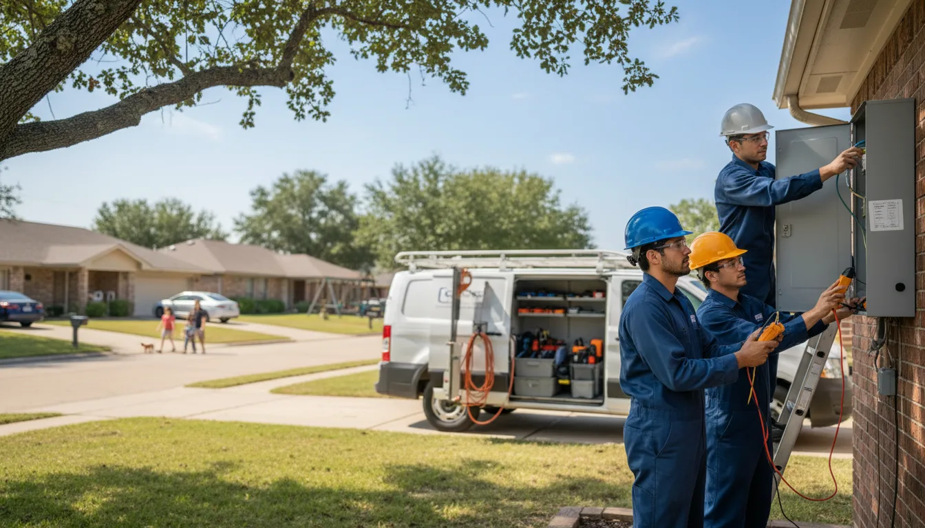 Certified electrician providing emergency electrical services in Oskaloosa, IA